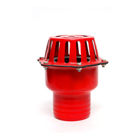 2" GI POWDER COATED FOOT VALVE RED